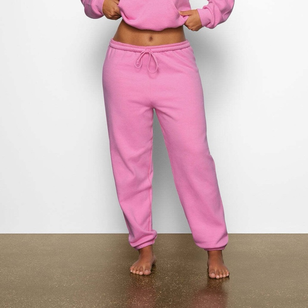💗 SKIMS Bubblegum Cotton Sweatpants | Size Medium 💗